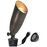 2700K 450LM Die-Cast Brass Landscape Spotlights W/ 5W LED MR16 Bulb