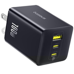 100W Baseus 3-Port USB-C GaN Wall Charger Adapter (2x USB-C & USB-A)