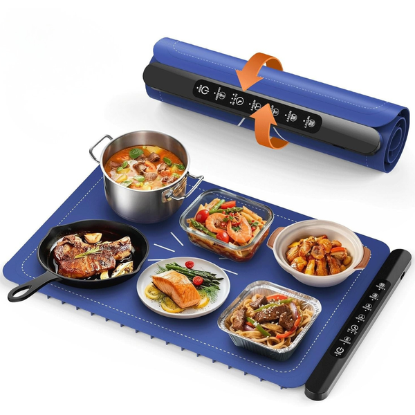 Silicone Electric Warming Tray With 4 Adjustable Temps & Timer
