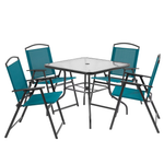5-Piece Mainstays Albany Lane Outdoor Dining Set (Teal)