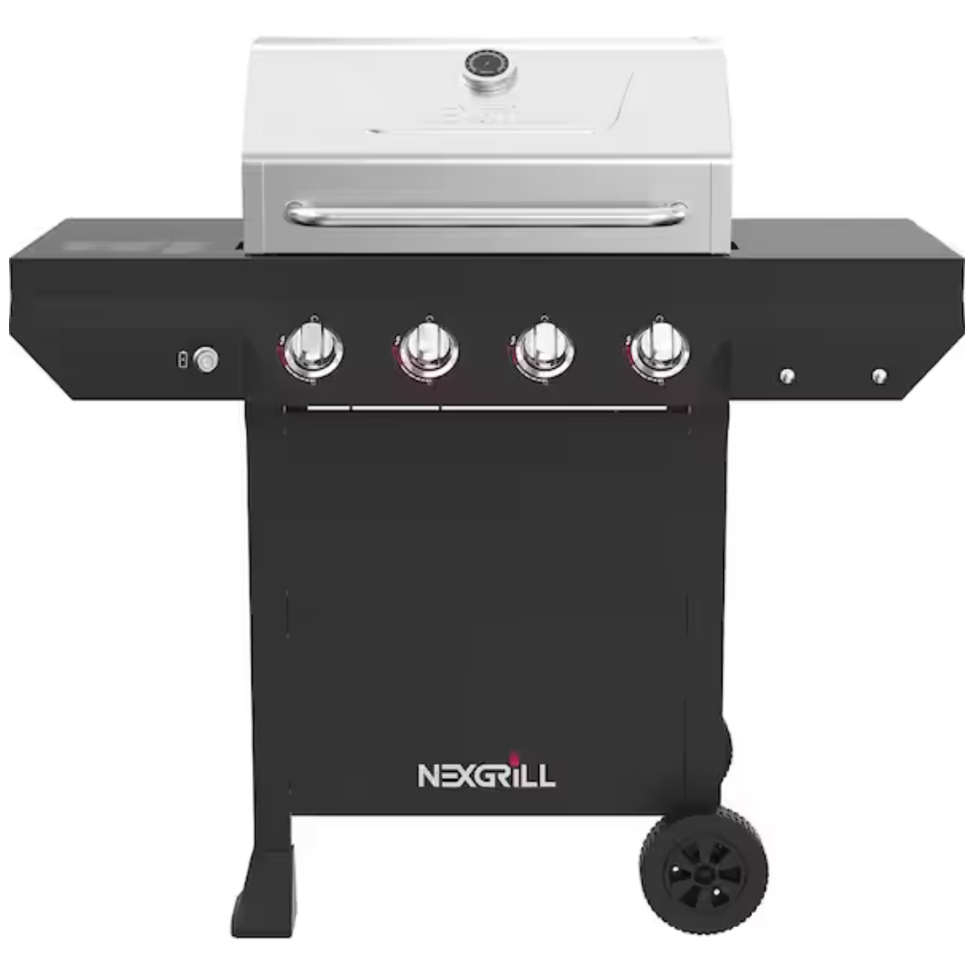 Nexgrill 4-Burner Propane Gas Grill With Stainless Steel Main Lid