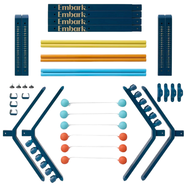 Embark 10'' x 24.8'' Ladder Ball Steel Outdoor Lawn Toss Game