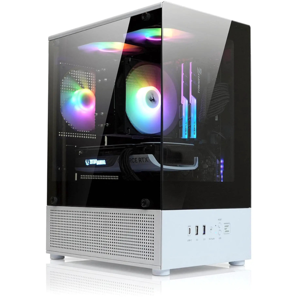 CUBIX-G Micro-ATX PC Case with Tempered Glass Panels