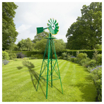 8Ft Yard Garden Metal Weather Resistant Ornamental Wind Mill