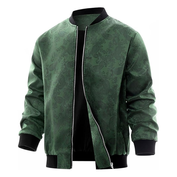 Men's Long Sleeve Windbreaker Bomber Jacket