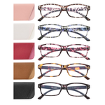 5 Pack Stylish Readers Computer Eyeglasses
