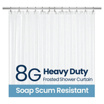 LiBa Waterproof Plastic Shower Curtain (72" X 72")