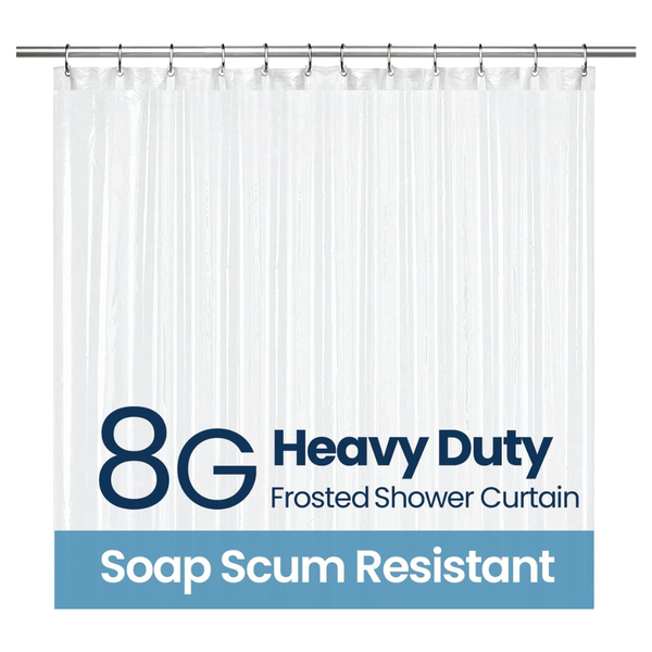 LiBa Waterproof Plastic Shower Curtain (72" X 72")