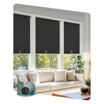 117"L X 105"W Motorized Blackout Smart Blinds With Remote
