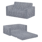 Serta Perfect Comfy 2-in-1 Flip Couch/Sleeper Sofa To Lounger