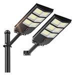 2-Pack Outdoor Wide Angle 6500K Solar Street Lights