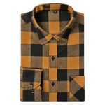 Mens Casual Fitted Plaid Flannel Shirt (Various)