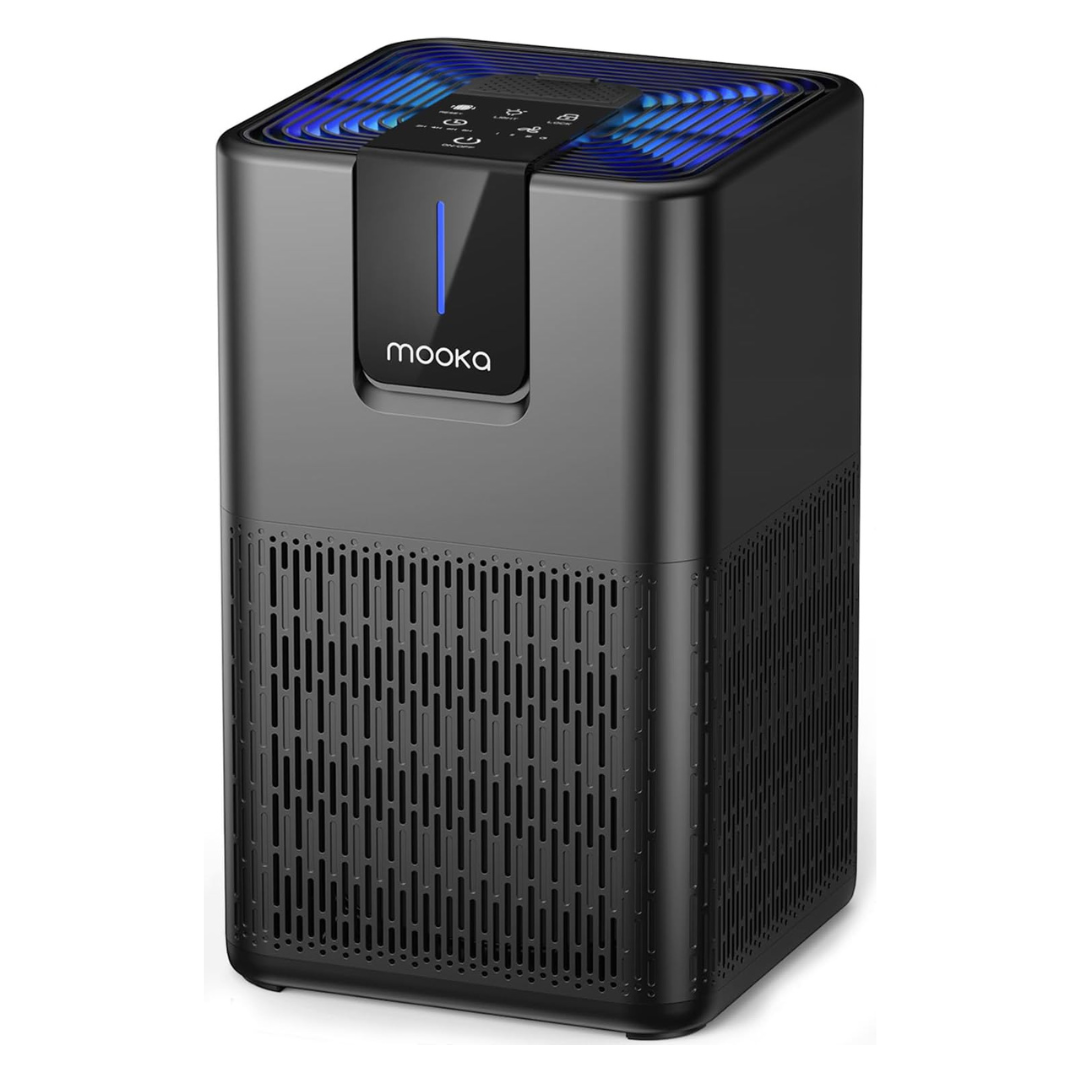 MOOKA H13 HEPA Home Air Purifier For Rooms Up To 1250 Sq Ft
