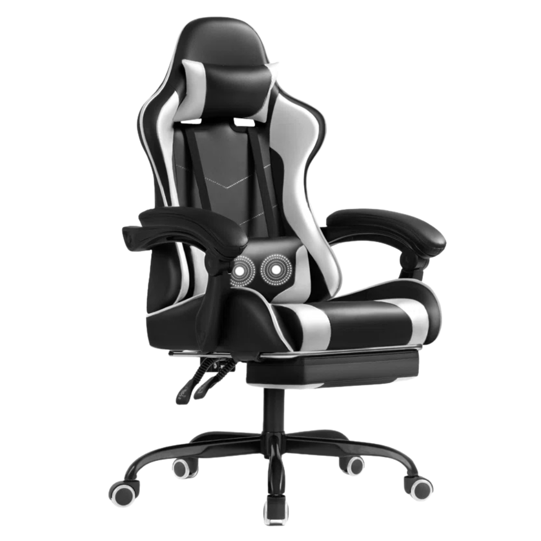 Freeport Park Adjustable Video Gaming Chair With Footrest