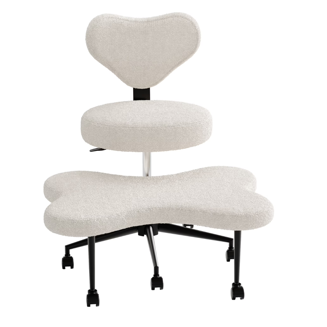 Pinmoco Ergonomic Cross Legged Swivel Height Chair