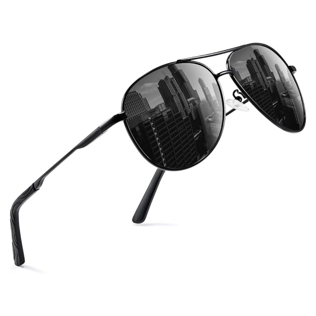 Men's Polarized UV400 Protection Metal Frame Aviator Sunglasses
