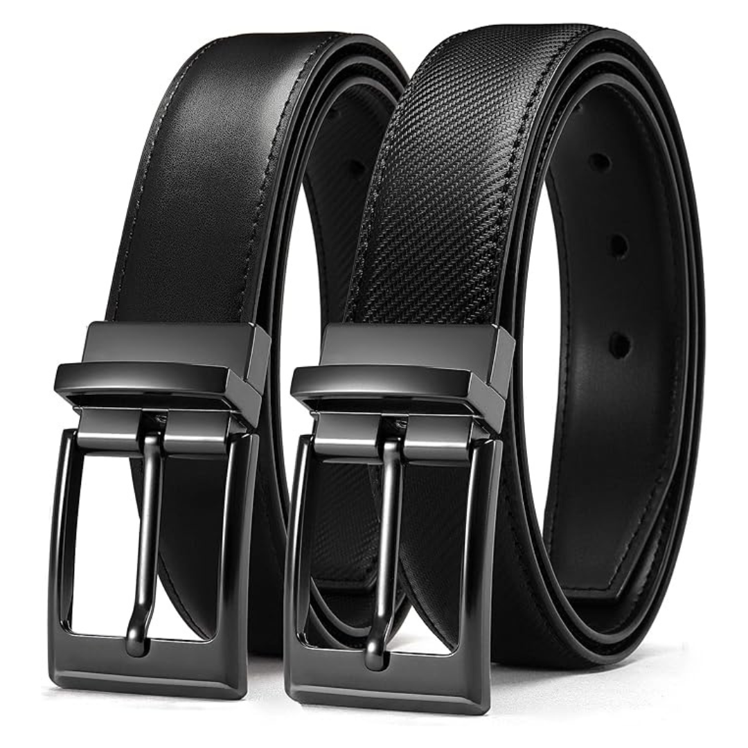 1.25" Trim To Fit Reversible Men's Leather Belt