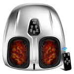 Shiatsu Heated Foot Massager With Compression & Vibration, 5 Intensities, 4 Modes