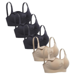 5-Count Lataly Womens Seamless Nursing Bra
