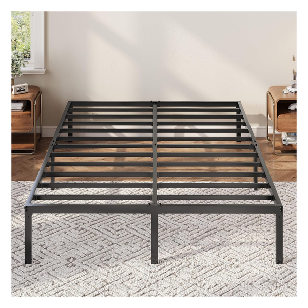 Allewie Metal Platform Queen Size Bed Frame