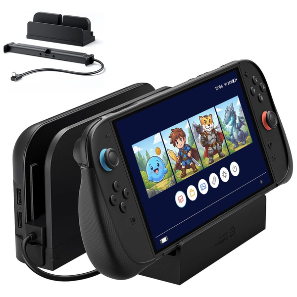 JSAUX 35cm USB-C Extension Cable With Stand For Switch 2 Dock