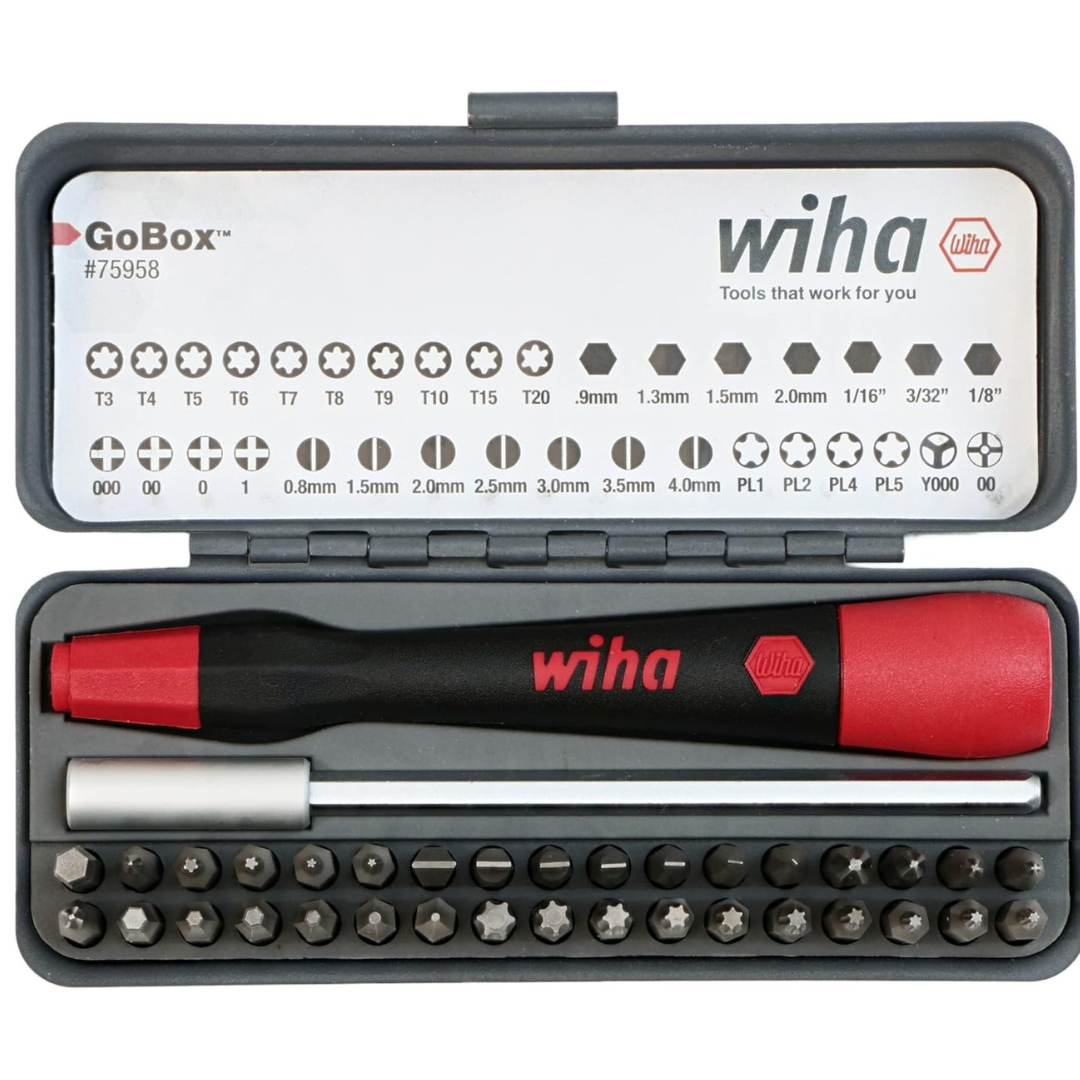 36-Piece Wiha GoBox Precision Micro Bit Set (75958)