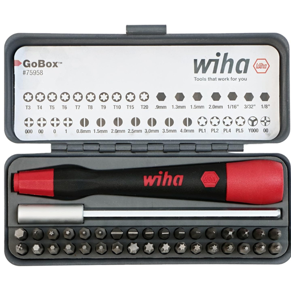 36-Piece Wiha GoBox Precision Micro Bit Set (75958)