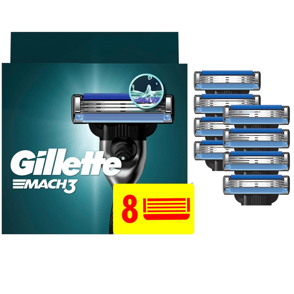 8-Count Gillette Mach3 Men's Razor Blade Refills