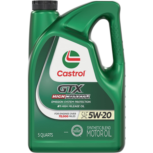 5-Qt Castrol GTX High Mileage 5W-20 Synthetic Blend Motor Oil