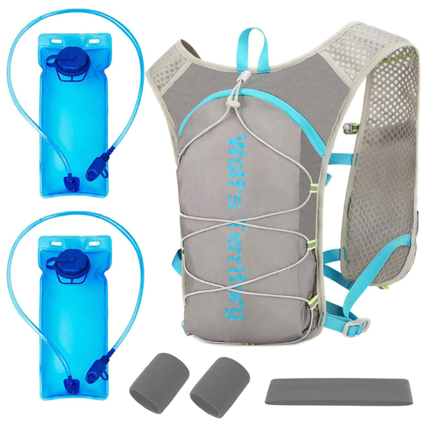 Hydration Backpack With 2pcs 2L Water Bladder For Running