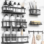 6-Pack Large 100% Rustproof Shower Caddy Organizer W/ Soap Holder