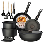 21-Piece Astercook Non Stick Ceramic Pots & Pans Set