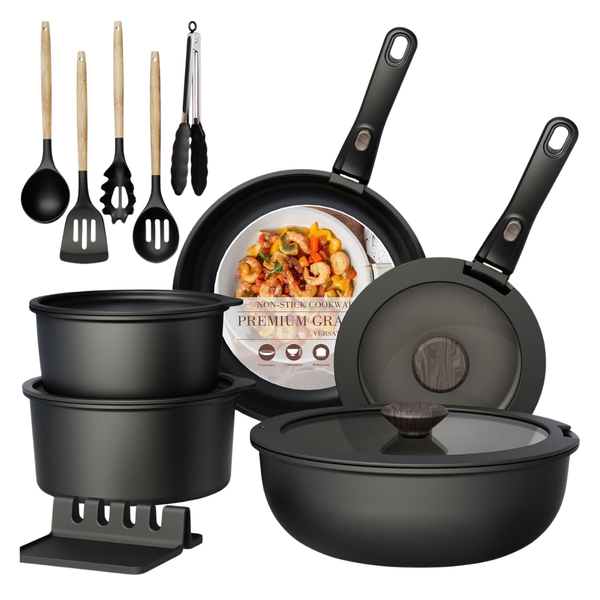 21-Piece Astercook Non Stick Ceramic Pots & Pans Set