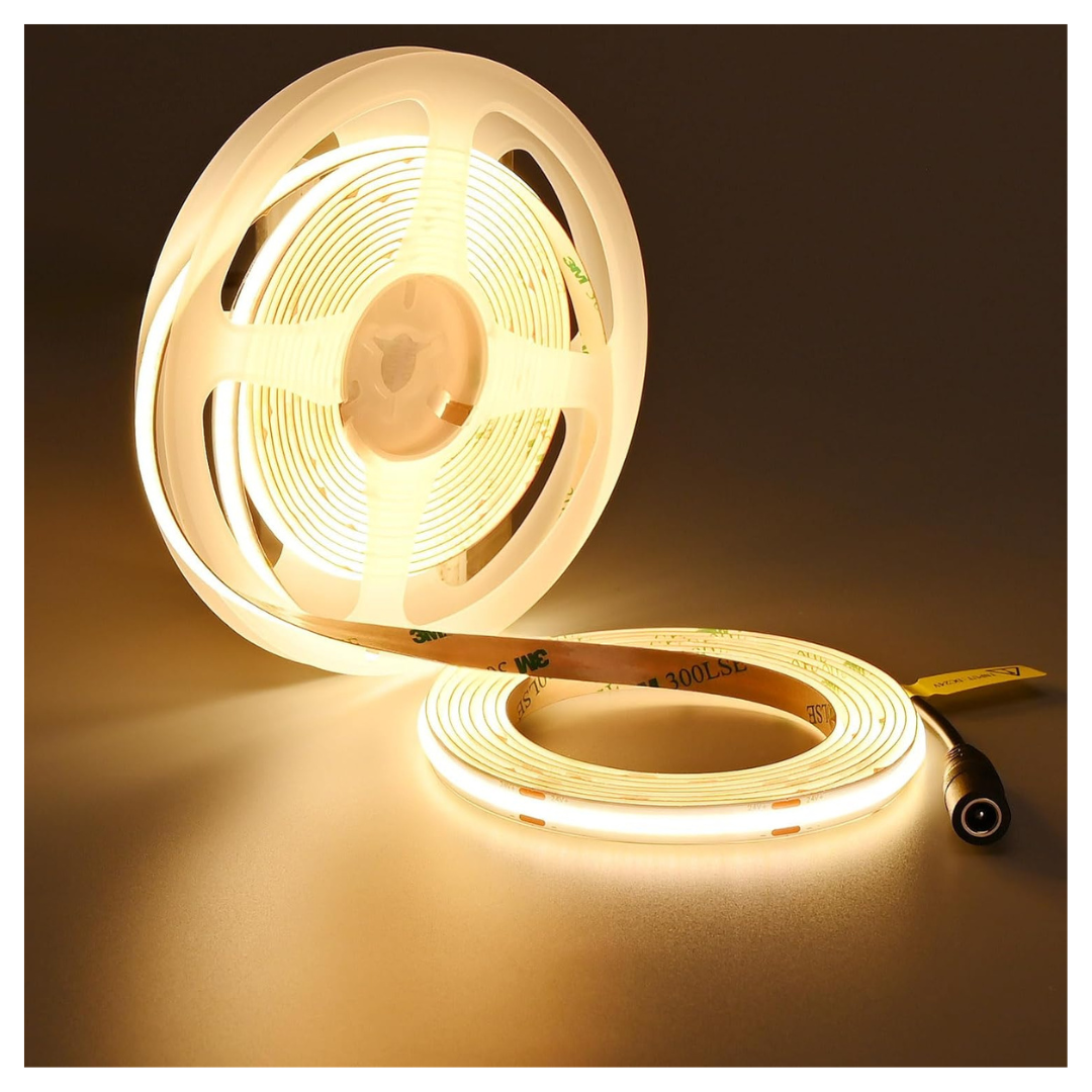 TOPAI 24V 3000K Warm White COB LED Strip Lights