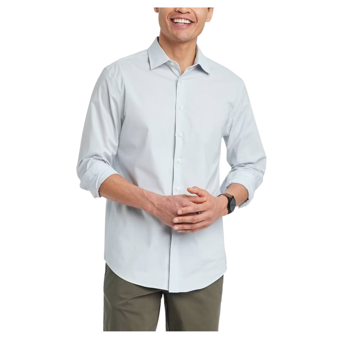 Goodfellow & Co Men's Long Sleeve Performance Button Down Dress Shirt