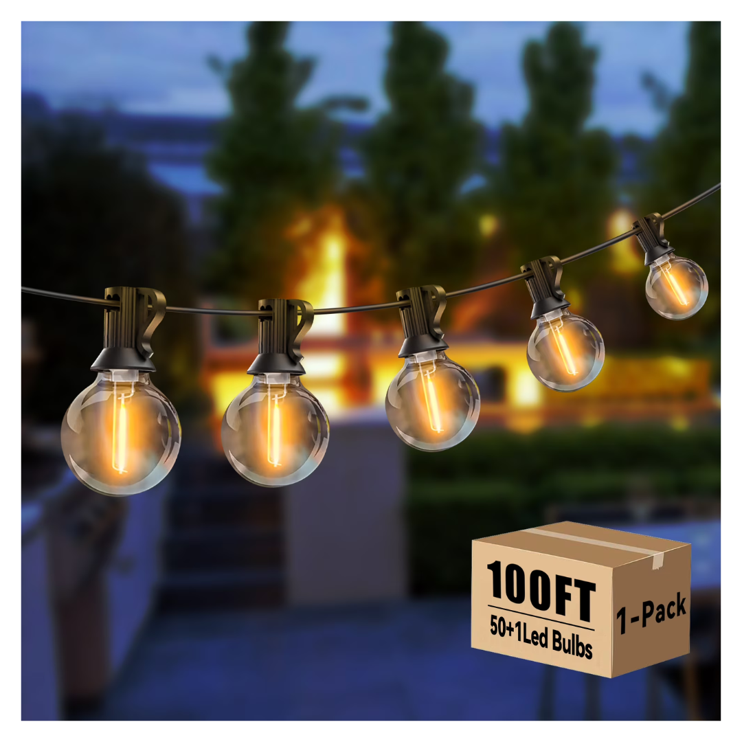 Daybetter 100FT 50 G40 Edison Bulbs String Lights