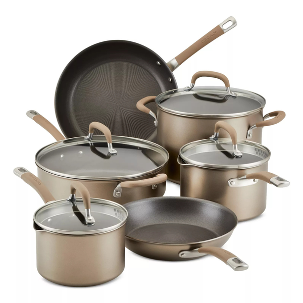 Circulon Premier Professional 10-Piece Hard-Anodized Nonstick Cookware Set