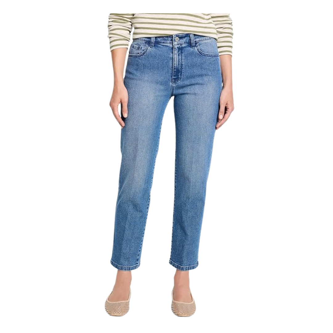 NIC+ZOE Women's 28" Recess Straight Ankle Jeans