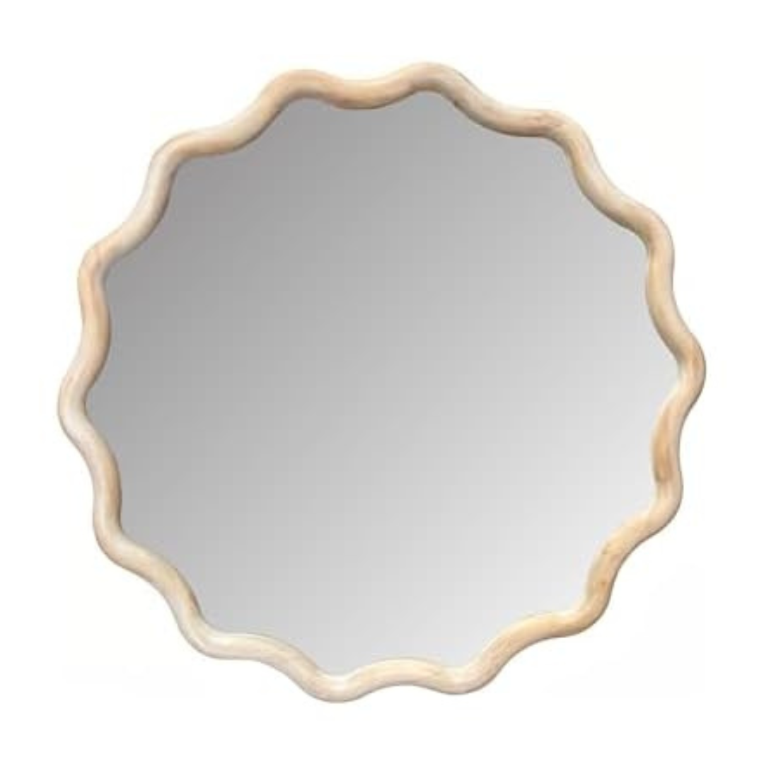 Howard Elliott Collection Pine Ripples Round Mirror