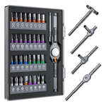 Wesdut 32-in-1 T-Handle Magnetic Ratchet Screwdriver Set