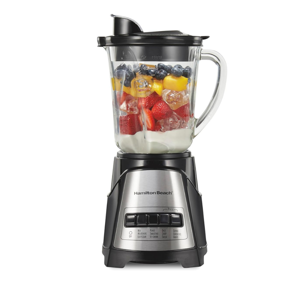 Hamilton Beach Power Elite Wave Action Blender With 40oz Glass Jar (58148A)