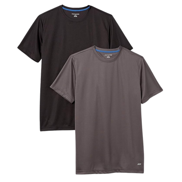 2-Pack Amazon Essentials Men's Active Breathable T-Shirts