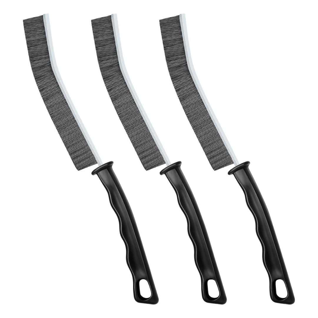 3-Pack Multi-functional Hard-Bristled Grout Brush
