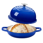 5-Qt Velaze Enameled Cast Iron Dutch Oven With Dome Lid