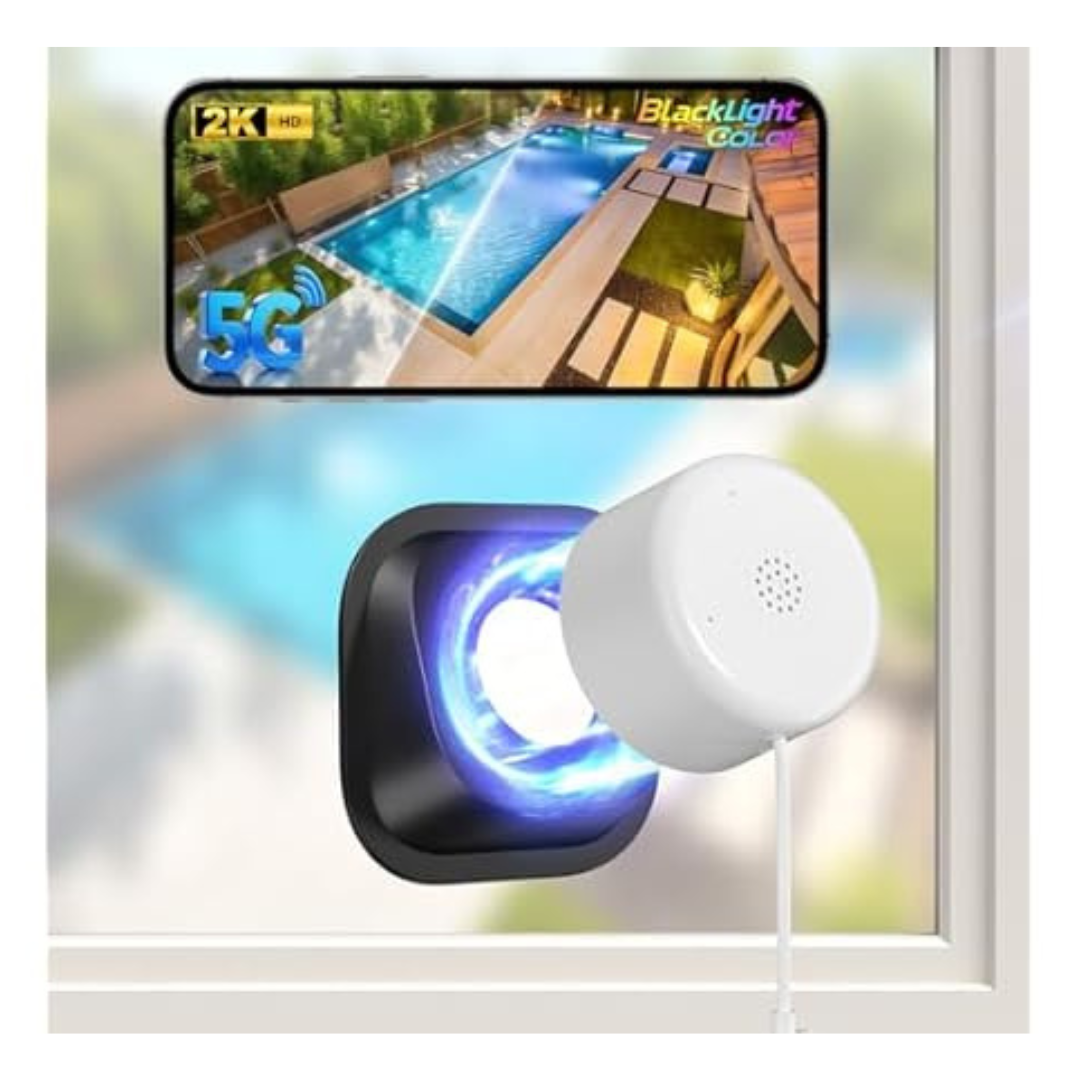 4MP 2K Blacklight Color Night Vision Window Security Camera