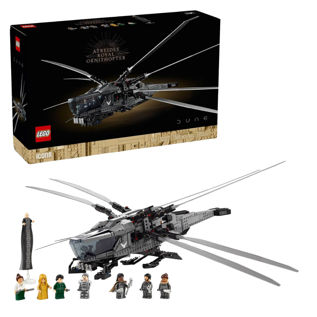 1369-Piece LEGO Dune Atreides Royal Ornithopter With 8 Minifigures