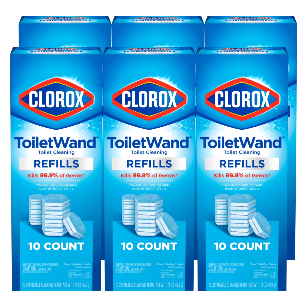 6-Pack Clorox ToiletWand Disinfecting Brush Refills