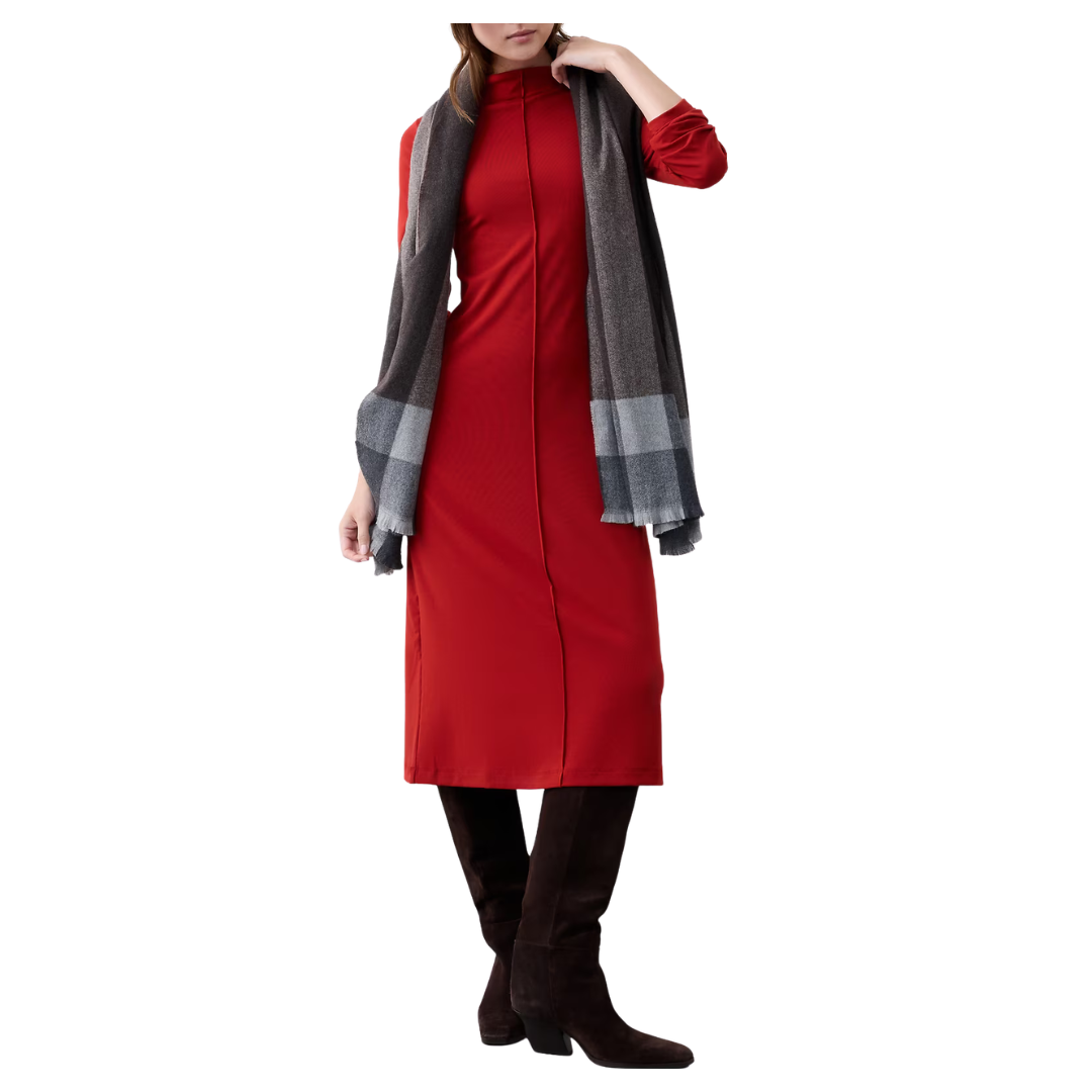 Banana Republic Factory Women's Cozy Ribbed Knit Midi Dress