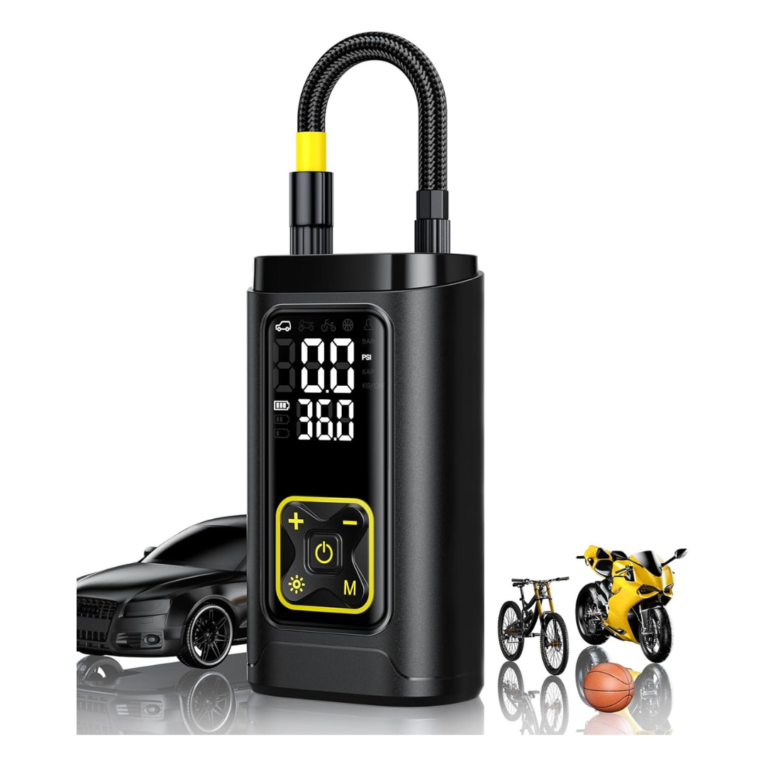 Philoent Portable Air Tire Inflator With LED Light