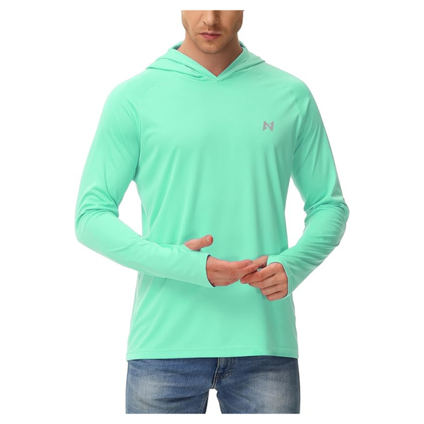 Men's Long Sleeve UPF 50+ UV Sun Protection Hoodie (Various)